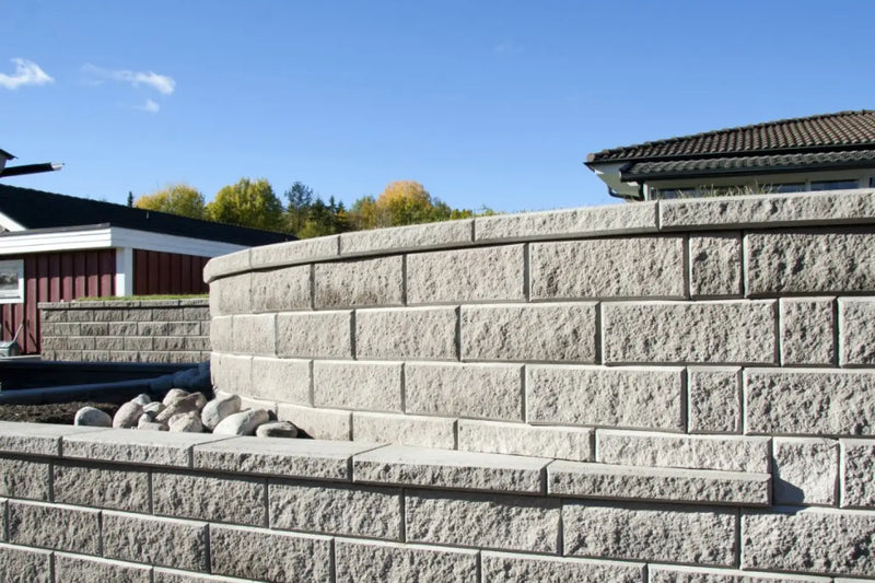Megawall Garden Helblokk 40x20x15cm Grå - Støttemur Betong - Benders