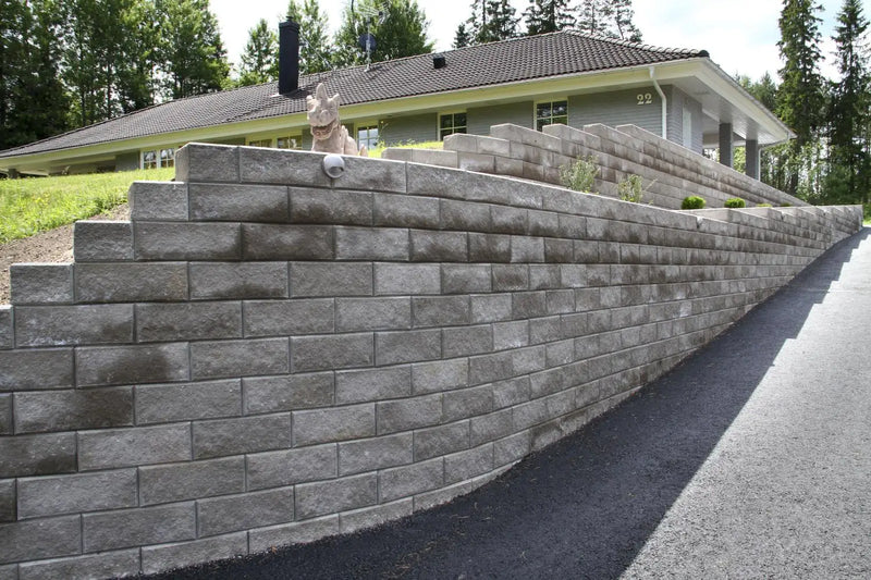 Megawall Prosjekt Helblokk 40x20x15cm Grå - Støttemur Betong - Benders