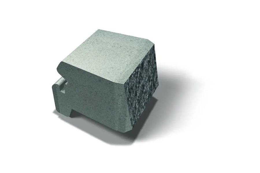 Miniblokk Dekorativ Helblokk 25x28x17cm Gråmix - Støttemur Betong - Benders