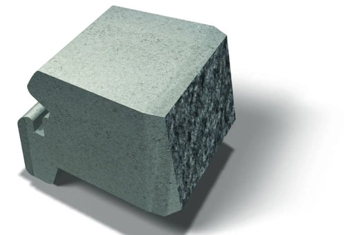 Miniblokk Dekorativ Kurveblokk 25x28x17cm - Støttemur Betong - Benders