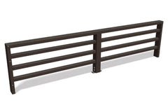 Startpakke 200x50cm Funkis Gjerde Galvanisert Stål - Stålgjerde - Benders