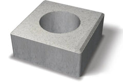 Stolpeelement 35x35x15cm Grå - Benders