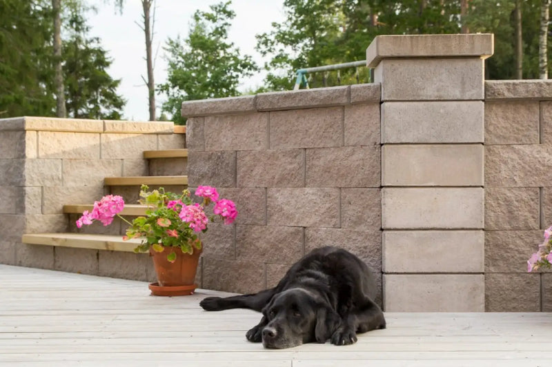 Stolpeelement 35x35x15cm Grå - Benders