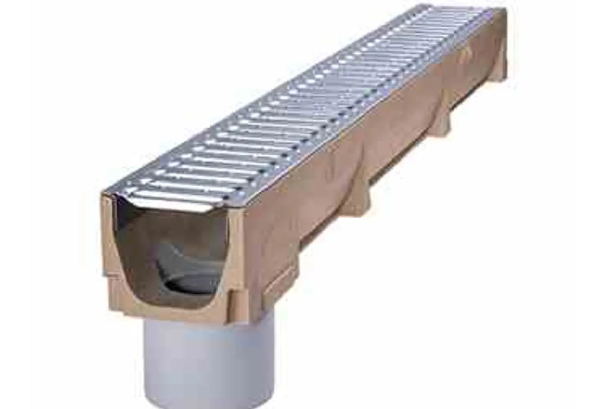 Stora Drain A15 Drensrenne M. Bunnutløp 100cm - Drenering - Benders