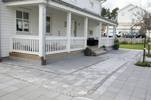 Villa Helle Grå 40x40x5cm Slett M. Fas - Betongheller - Benders